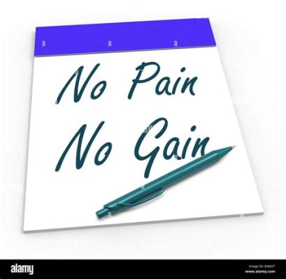 no pain no gain 意味、それは努力なくして成功なし